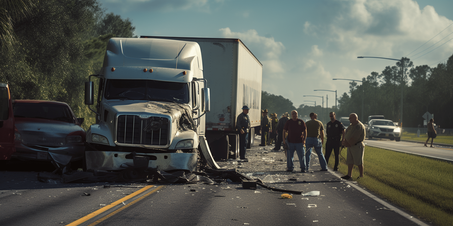 florida truck accident attorney accident scene